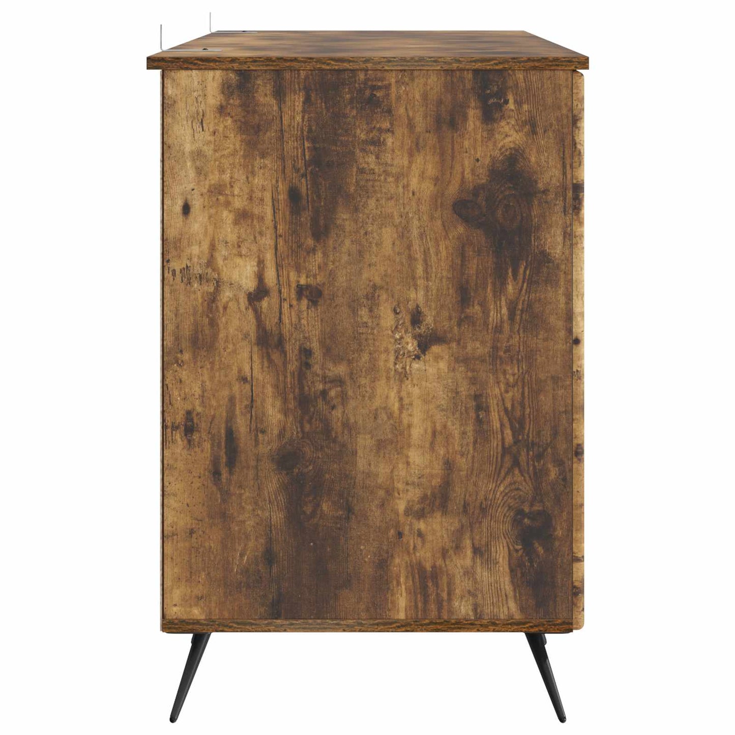 Desk with Shelf Smoked Oak 142.5 x 50 x 75 cm Engineered Wood