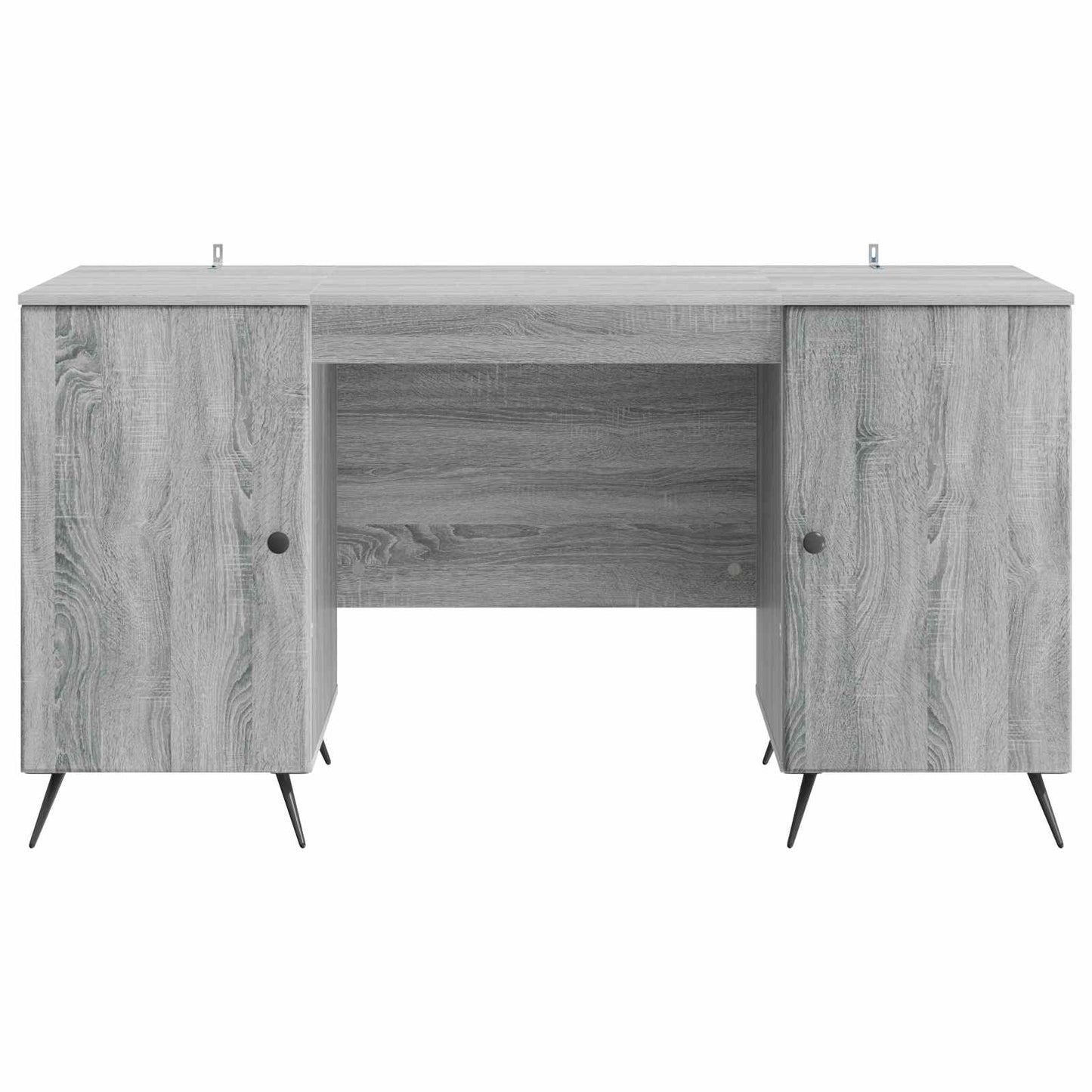 Desk with Shelf Grey Sonoma 142.5 x 50 x 75 cm Engineered Wood