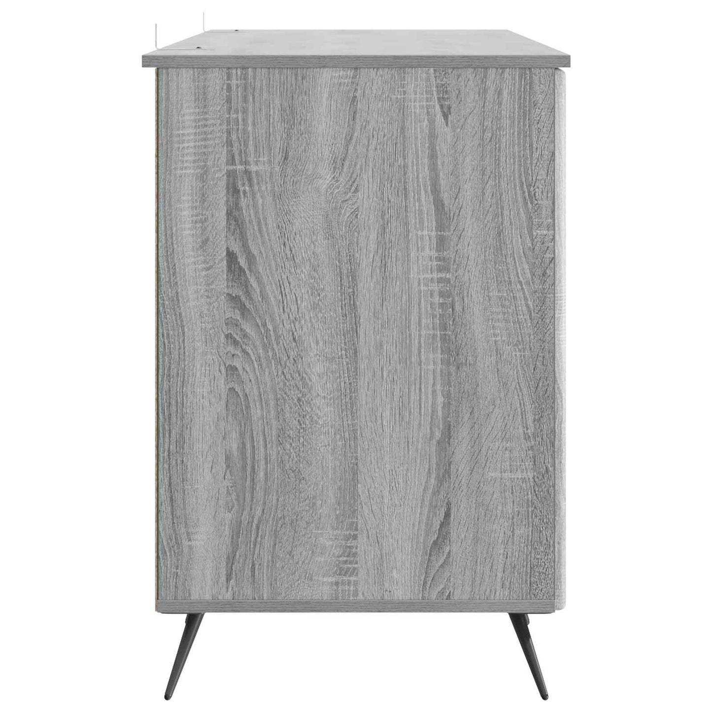 Desk with Shelf Grey Sonoma 142.5 x 50 x 75 cm Engineered Wood