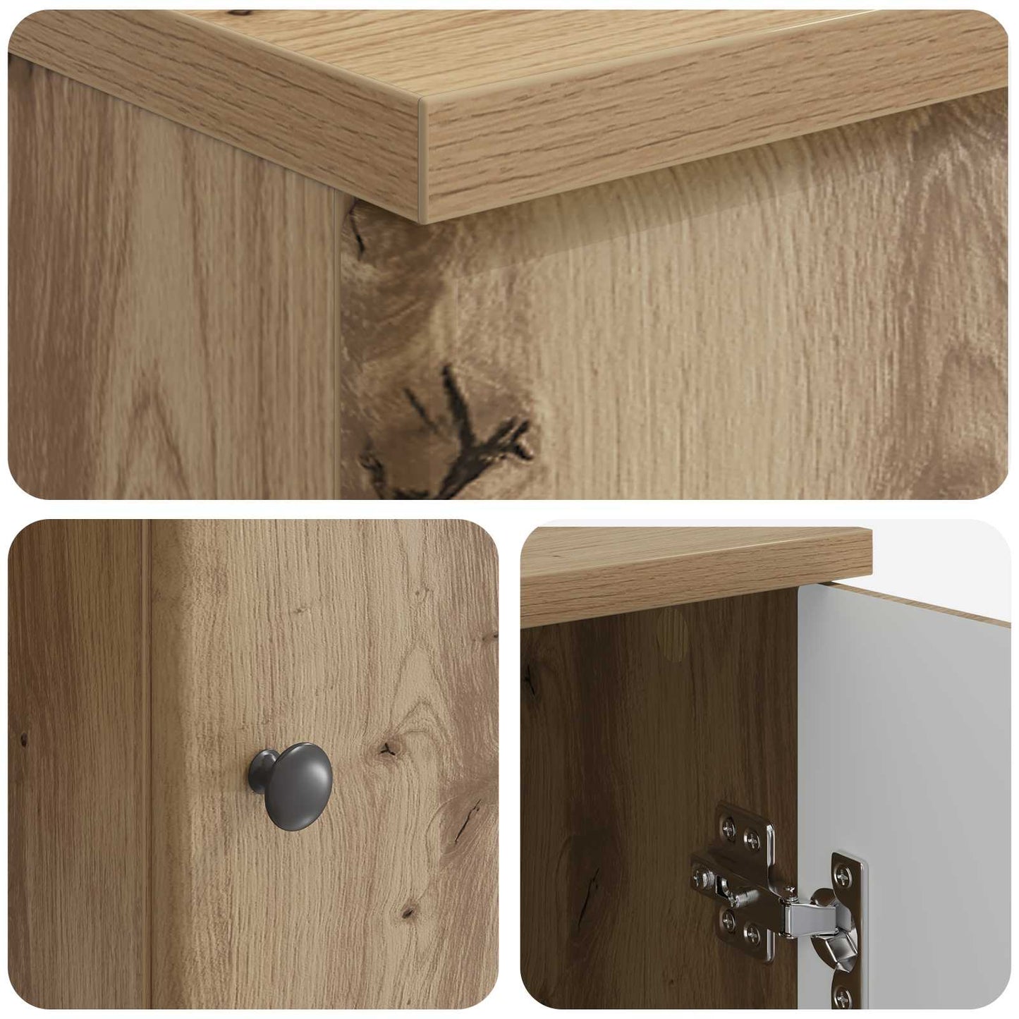 Desk with Shelf Artisan Oak 142.5 x 50 x 75 cm Engineered Wood