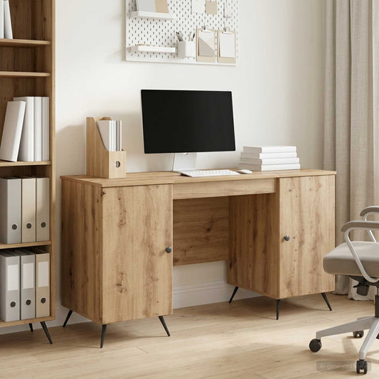 Desk Artisan Oak Engineered Wood 142.5 x 50 x 75 cm