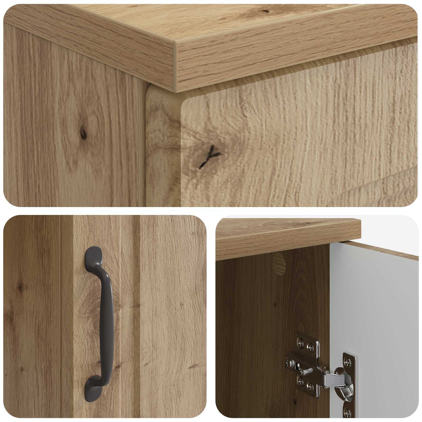 Desk Artisan Oak Engineered Wood 142.5 x 50 x 75 cm