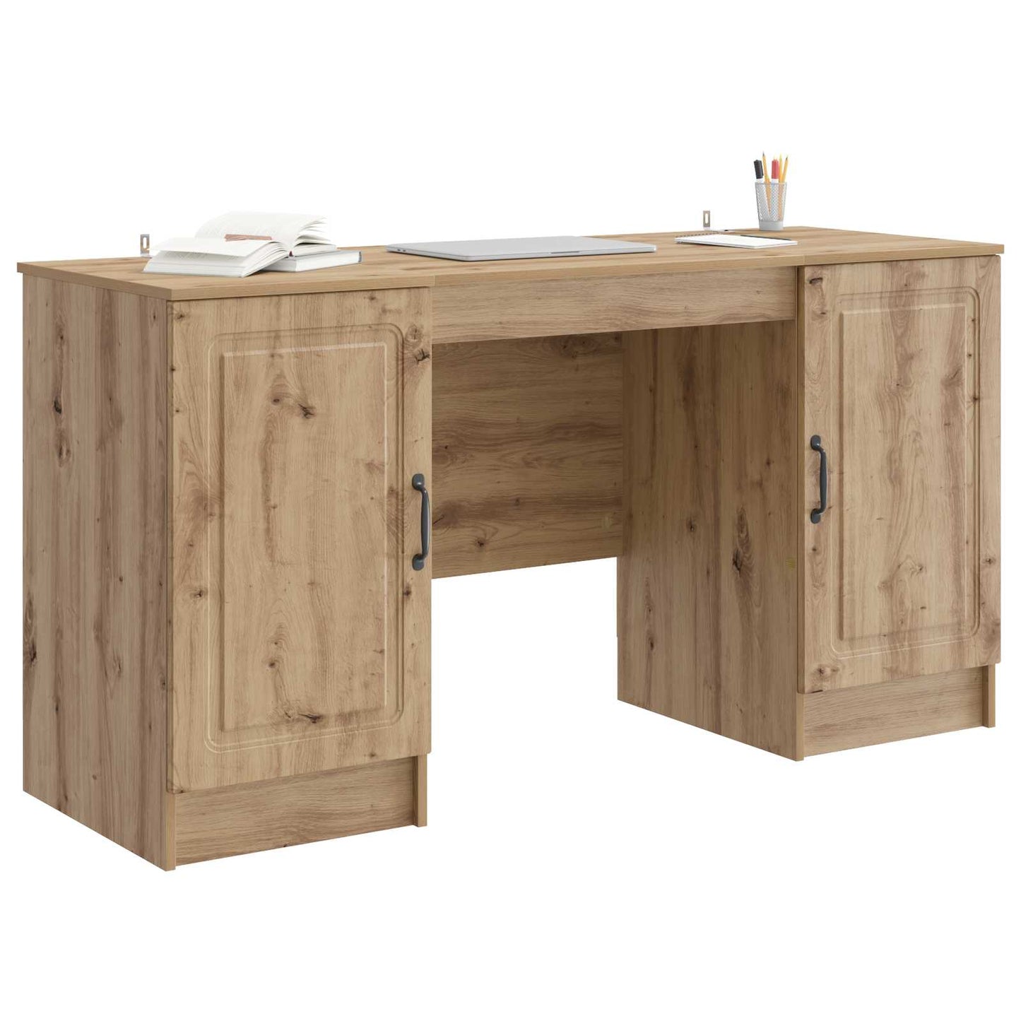 Desk Artisan Oak Engineered Wood 142.5 x 50 x 75 cm