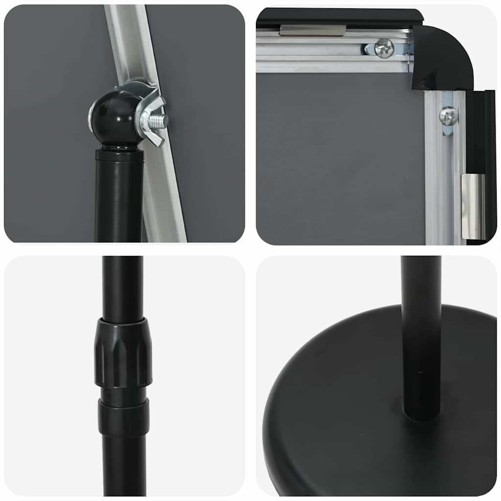 Trade Show Displays Black 30 x 25 x 128 cm Aluminum