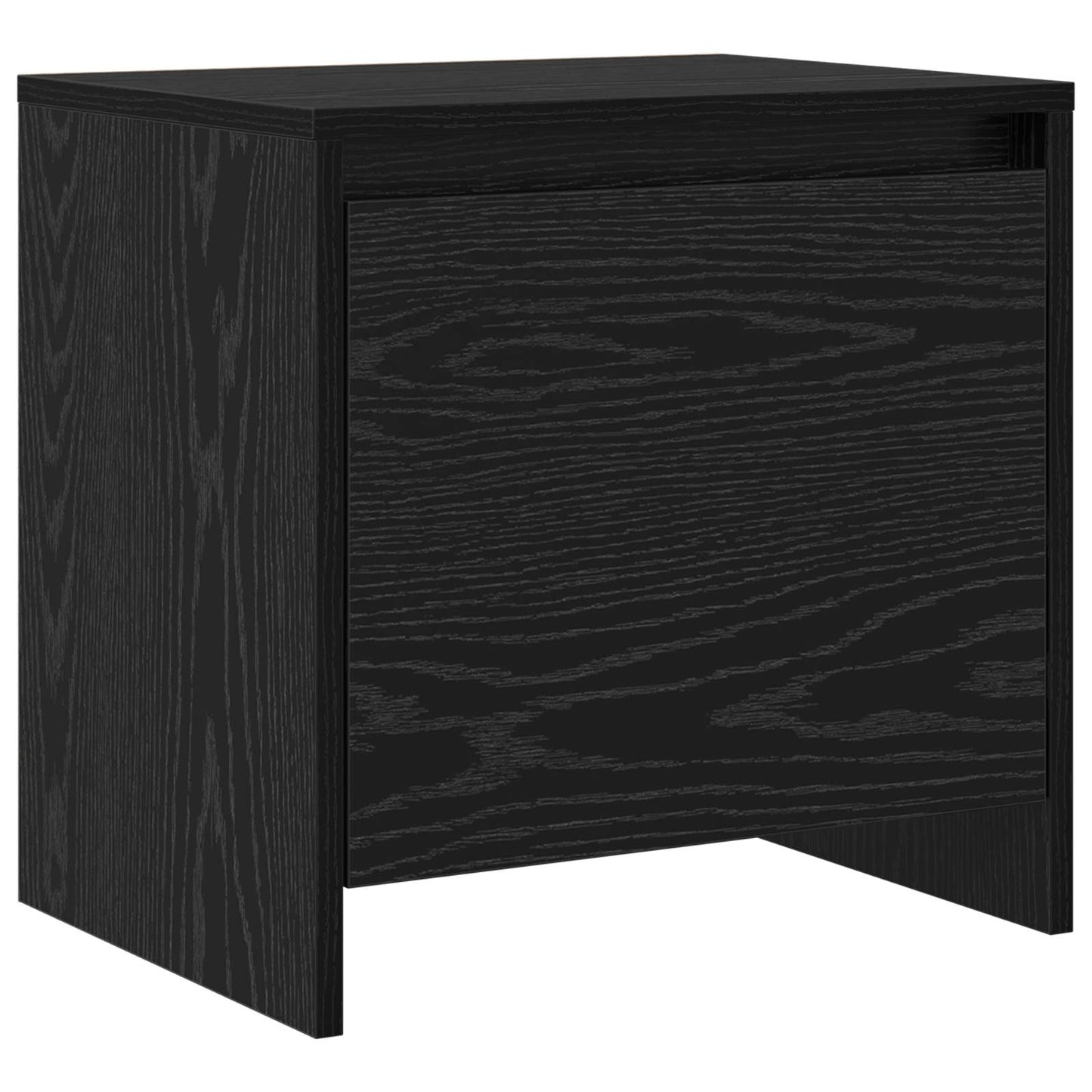 Bedside Cabinet Black Oak 45 x 34 x 44.5 cm Engineered Wood