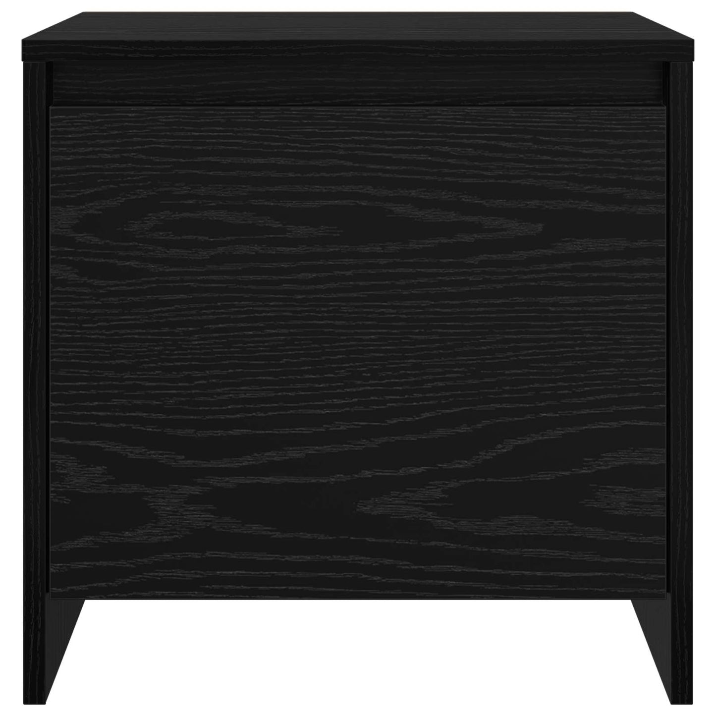 Bedside Cabinet Black Oak 45 x 34 x 44.5 cm Engineered Wood