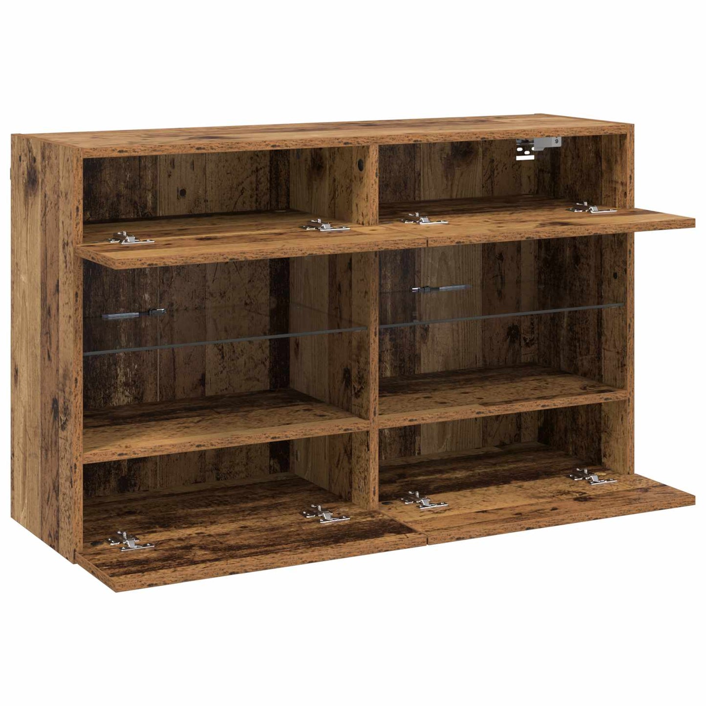 TV Wall Cabinet Old Wood 98.5 x 30 x 60.5 cm Engineered Wood