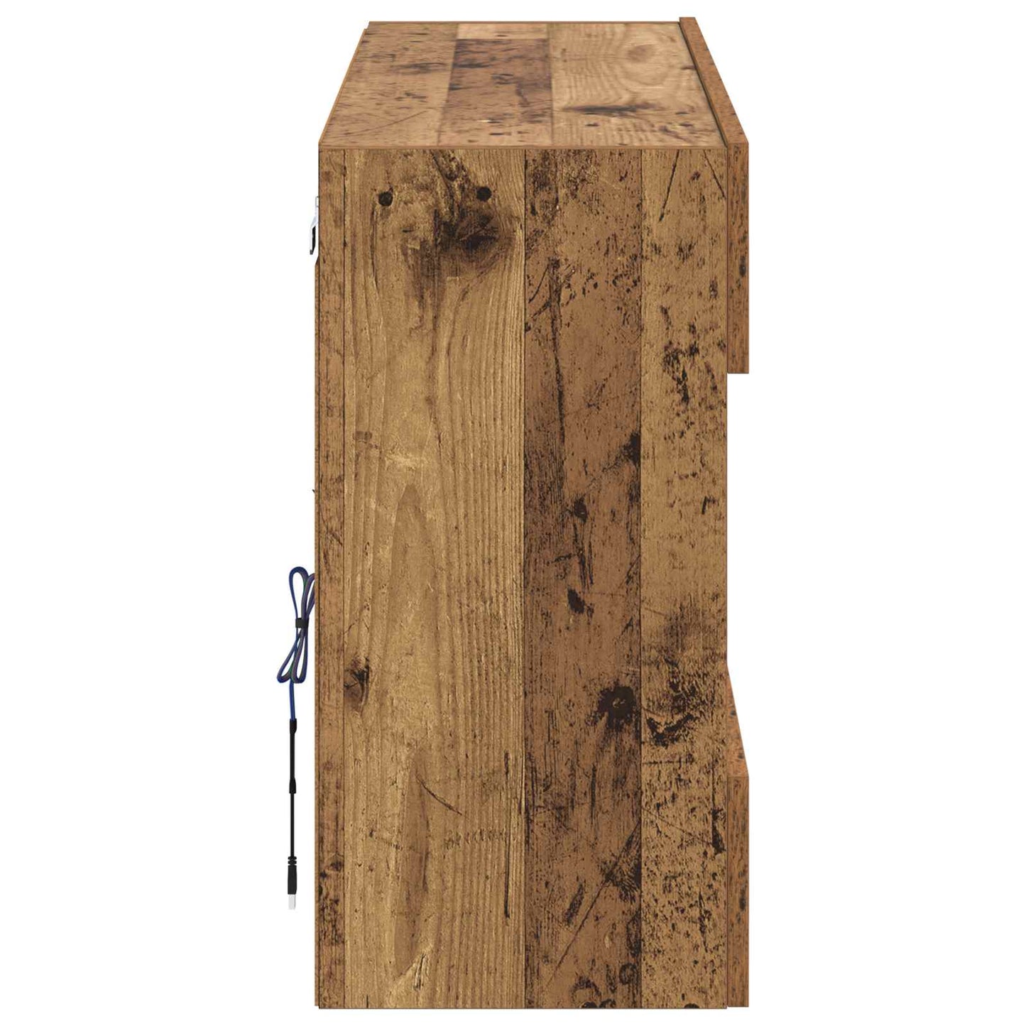 TV Wall Cabinet Old Wood 98.5 x 30 x 60.5 cm Engineered Wood
