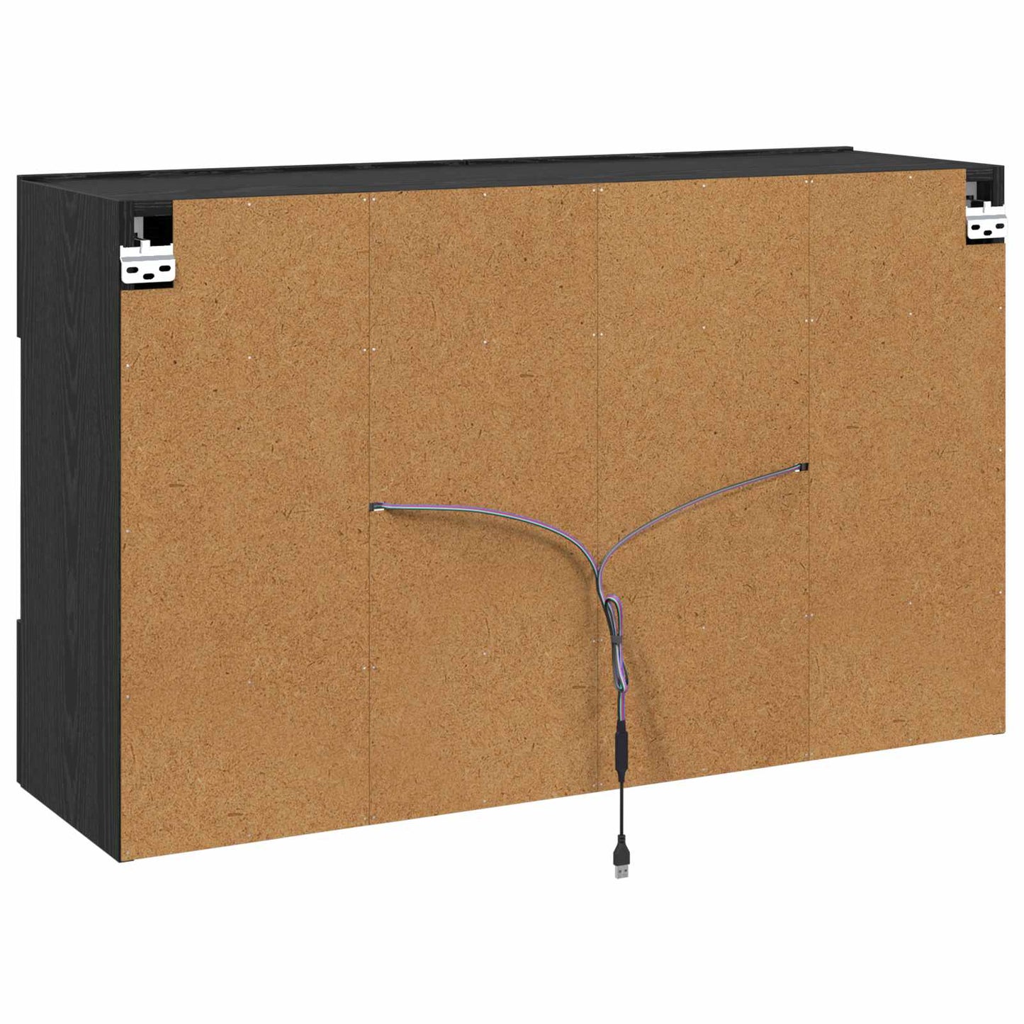 TV Wall Cabinet Black Oak 98.5 x 30 x 60.5 cm Engineered Wood