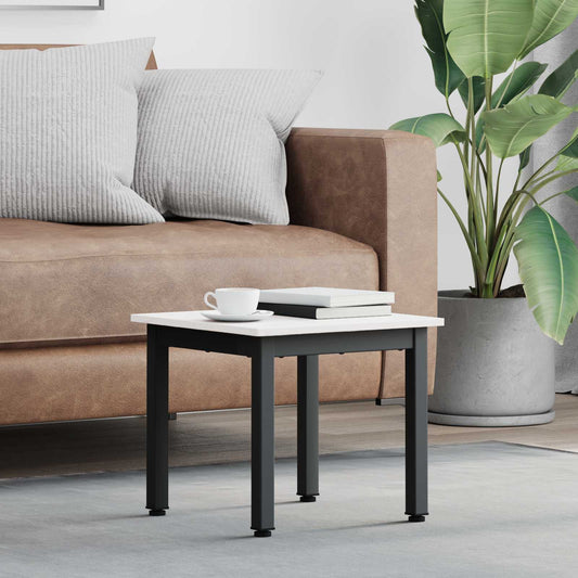 Coffee Table White 40 x 40 x 36 cm Solid Pine Wood