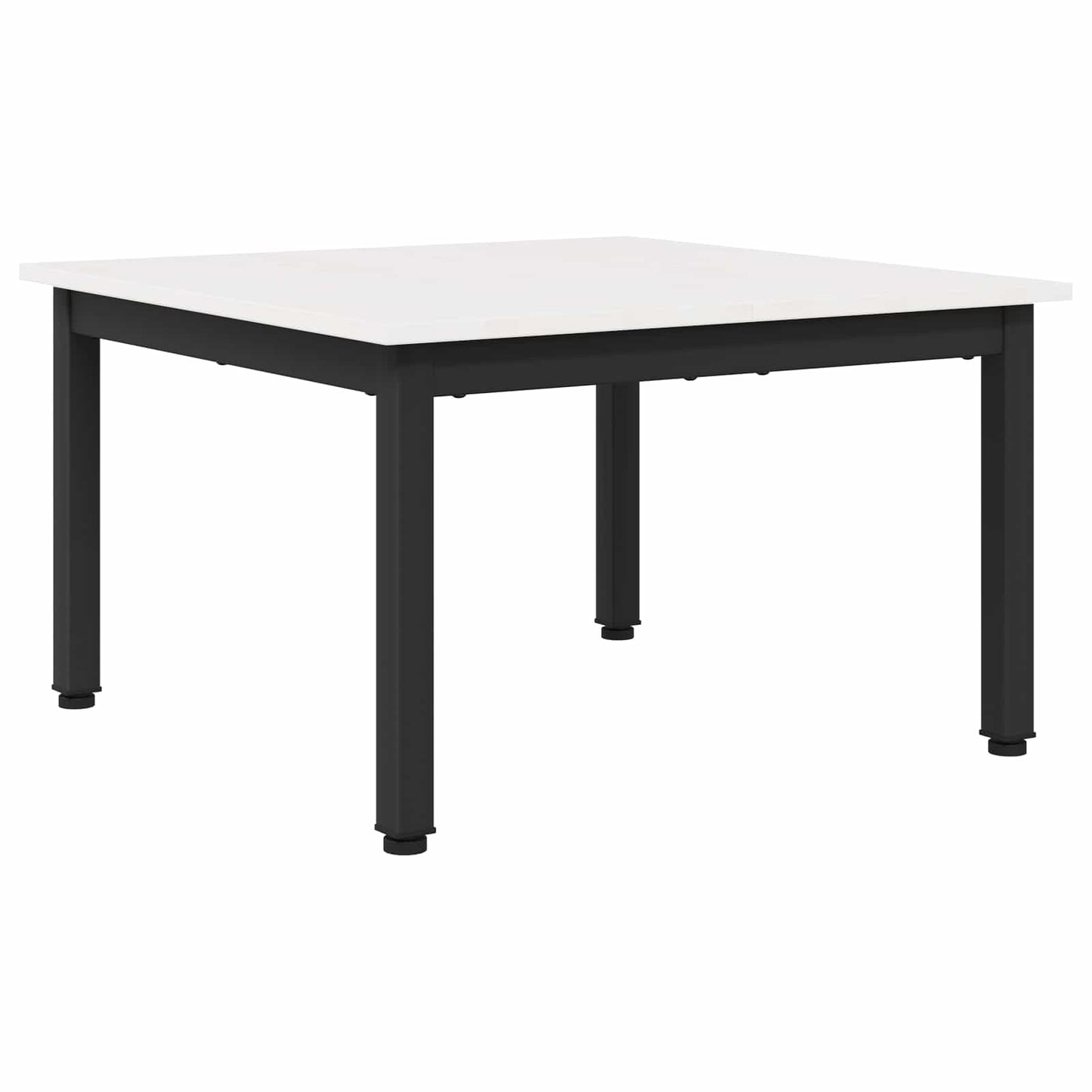 Coffee Table White 60 x 60 x 36 cm Solid Pine Wood