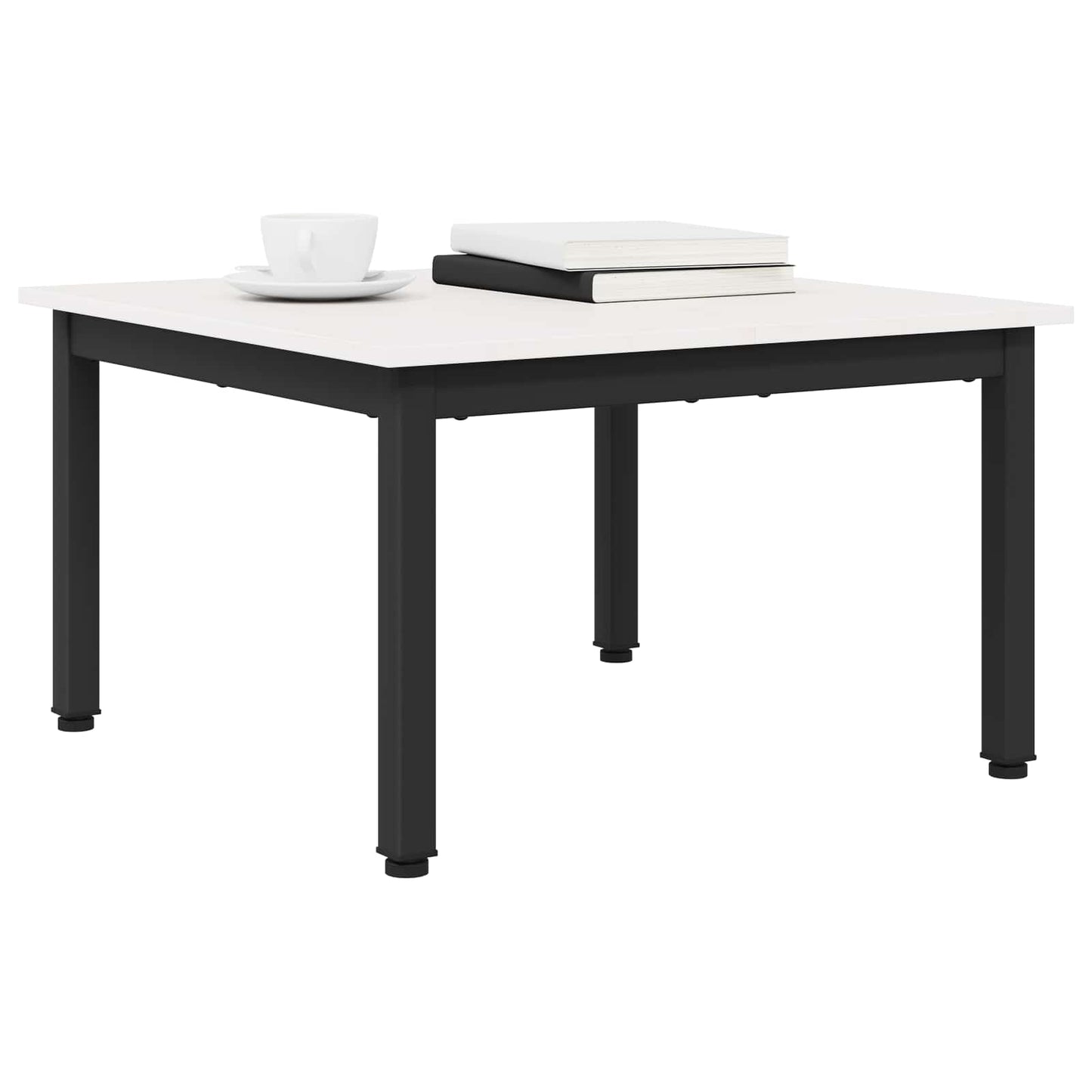 Coffee Table White 60 x 60 x 36 cm Solid Pine Wood