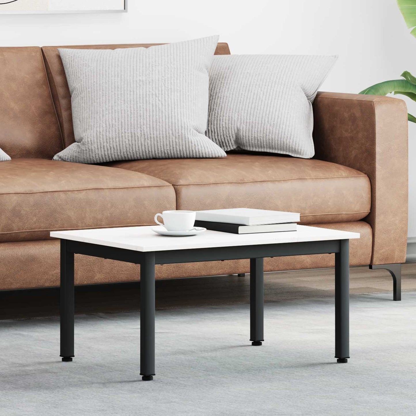 Coffee Table White 70 x 50 x 36 cm Solid Pine Wood