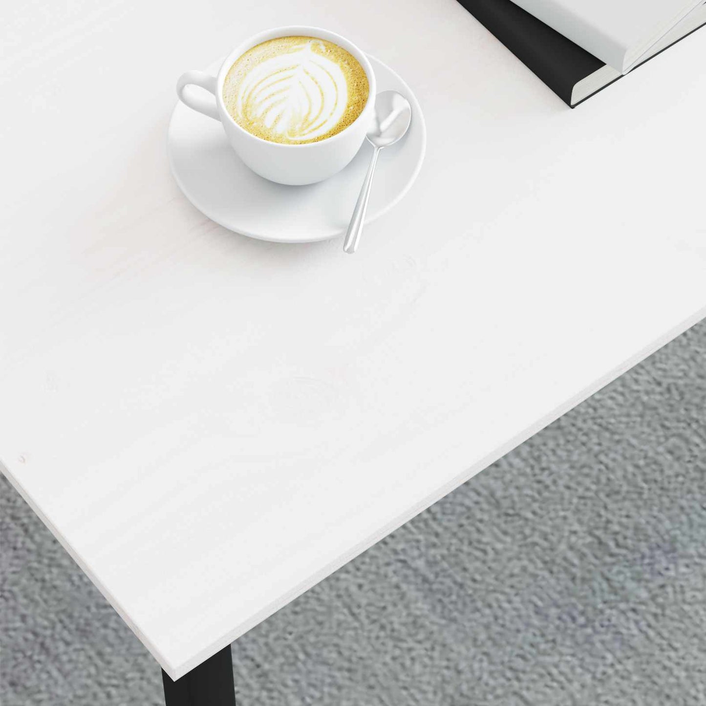 Coffee Table White 100 x 50 x 45 cm Solid Pine Wood