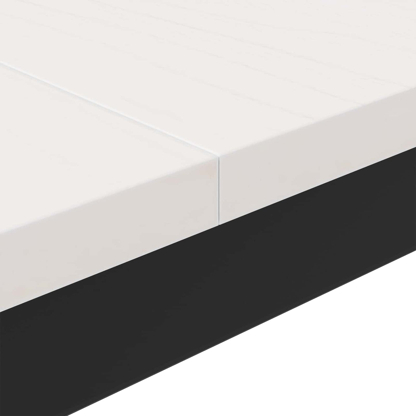 Coffee Table White 80 x 80 x 45 cm Solid Pine Wood