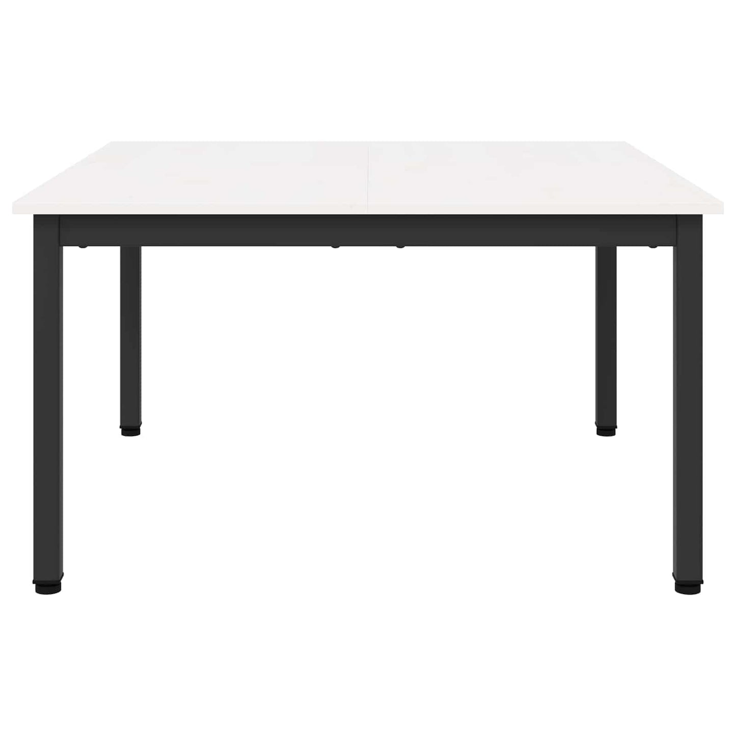 Coffee Table White 80 x 80 x 45 cm Solid Pine Wood
