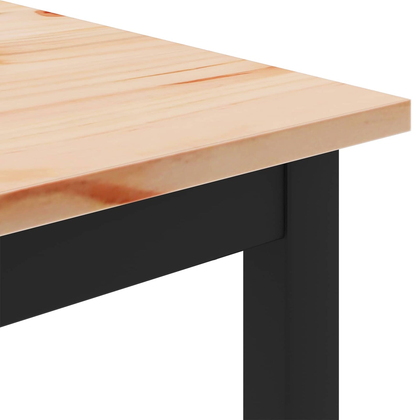 Coffee Table Natural 100 x 100 x 45 cm Solid Pine Wood