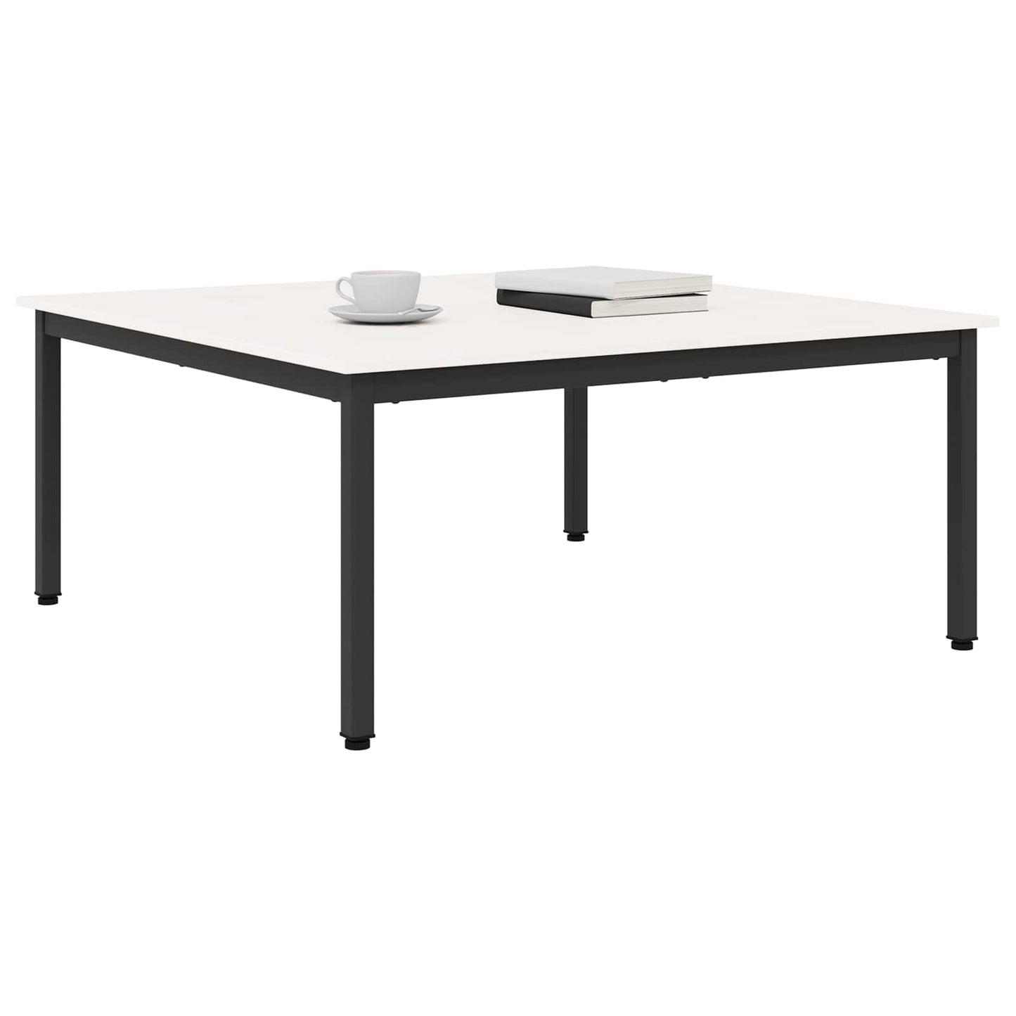 Coffee Table White 100 x 100 x 45 cm Solid Pine Wood