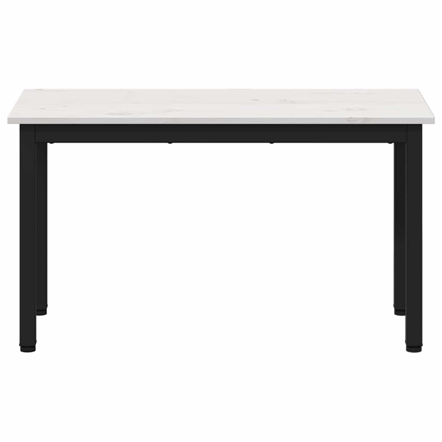 Bench White 80 x 35 x 45 cm Solid Pine Wood