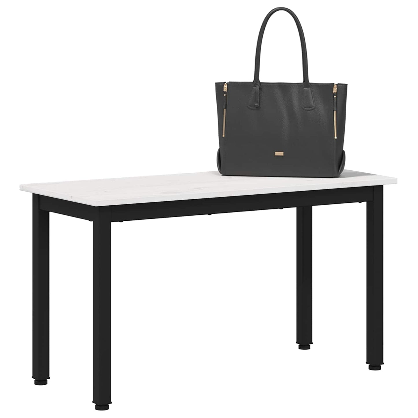 Bench White 80 x 35 x 45 cm Solid Pine Wood