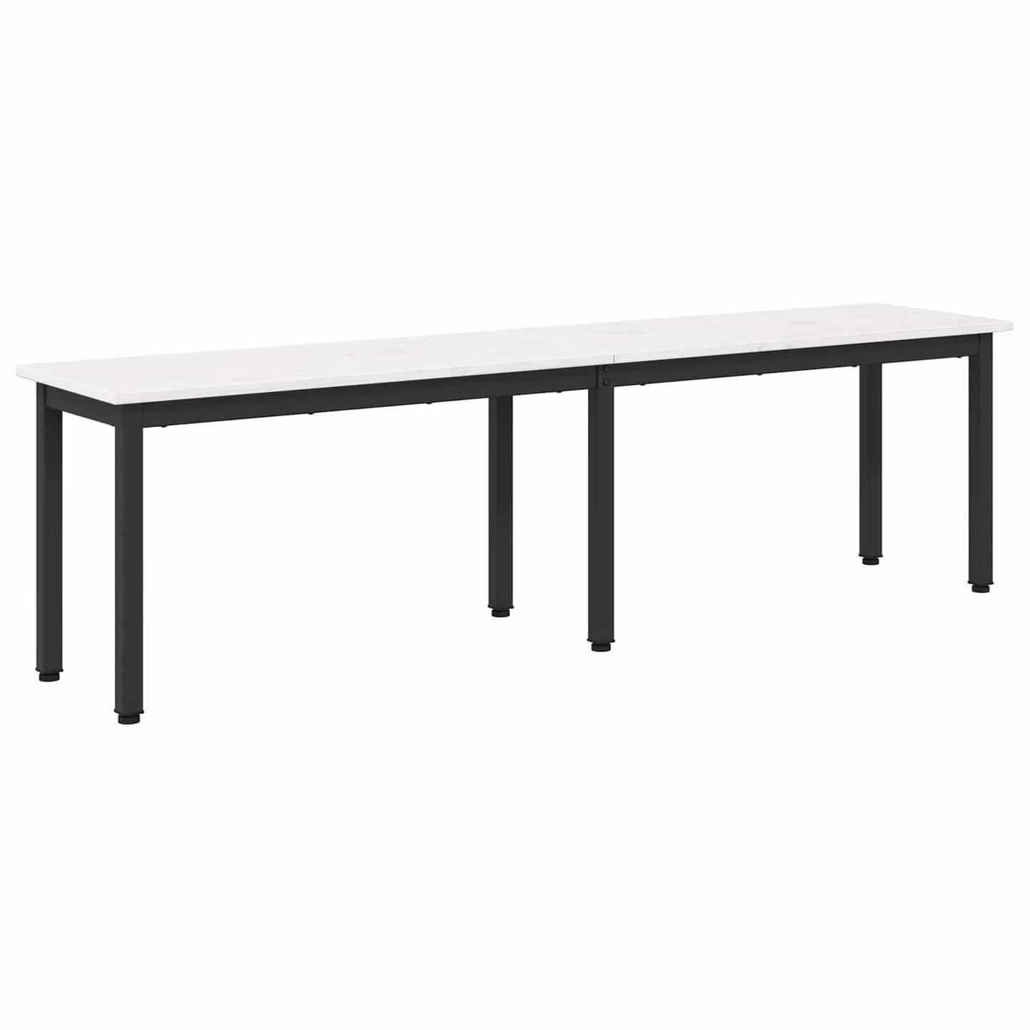 Bench White 160 x 35 x 45 cm Solid Pine Wood