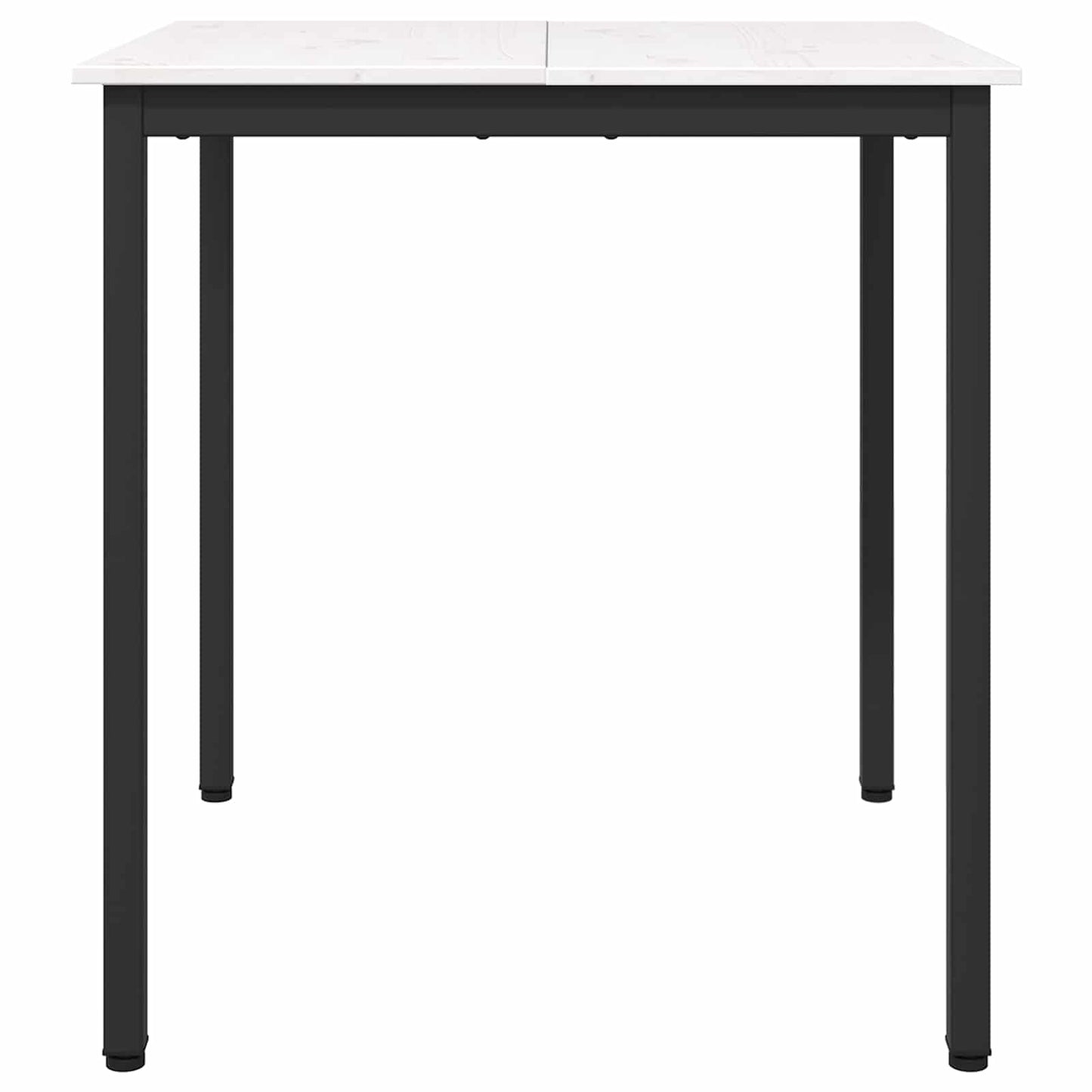 Dining Table White 70 x 70 x 75 cm Solid Pine Wood