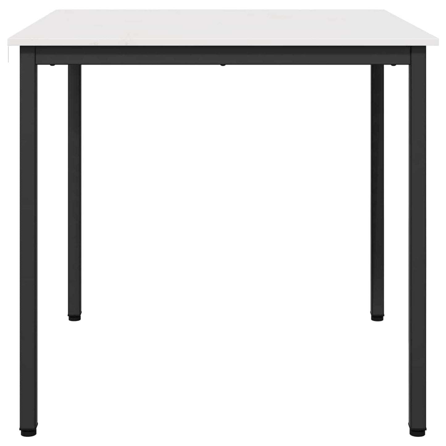 Dining Table White 80 x 80 x 75 cm Solid Pine Wood