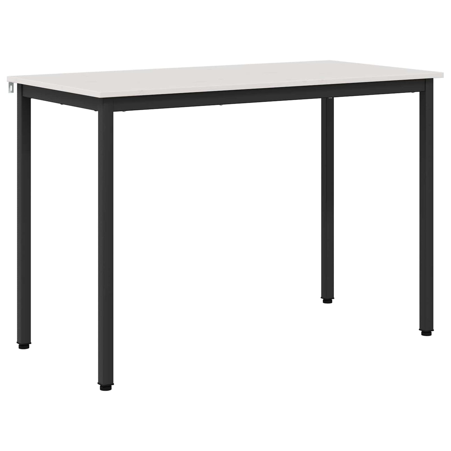 Dining Table White 110 x 55 x 75 cm Solid Pine Wood