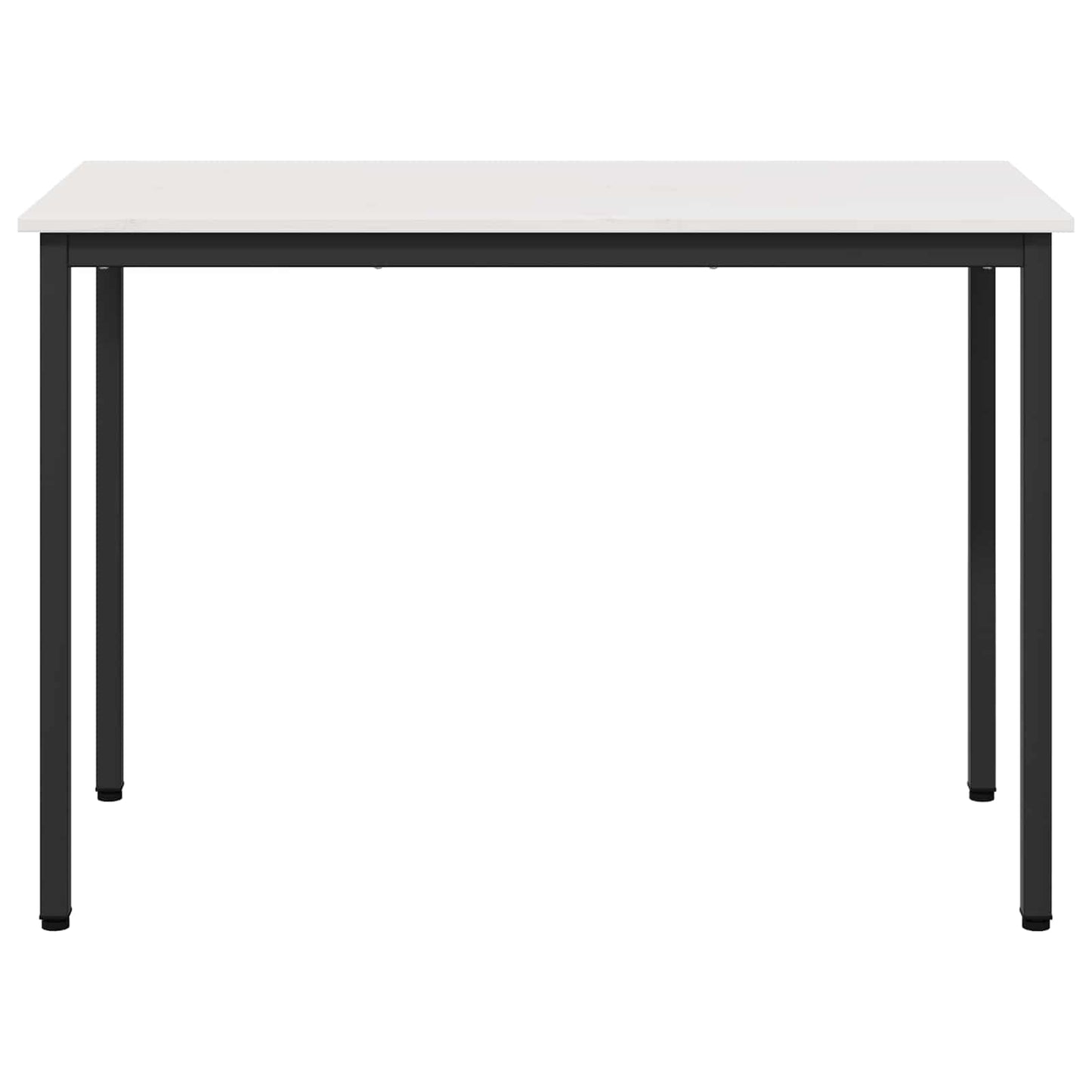 Dining Table White 110 x 55 x 75 cm Solid Pine Wood