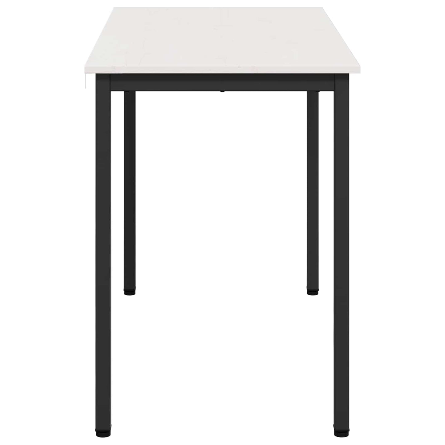 Dining Table White 110 x 55 x 75 cm Solid Pine Wood