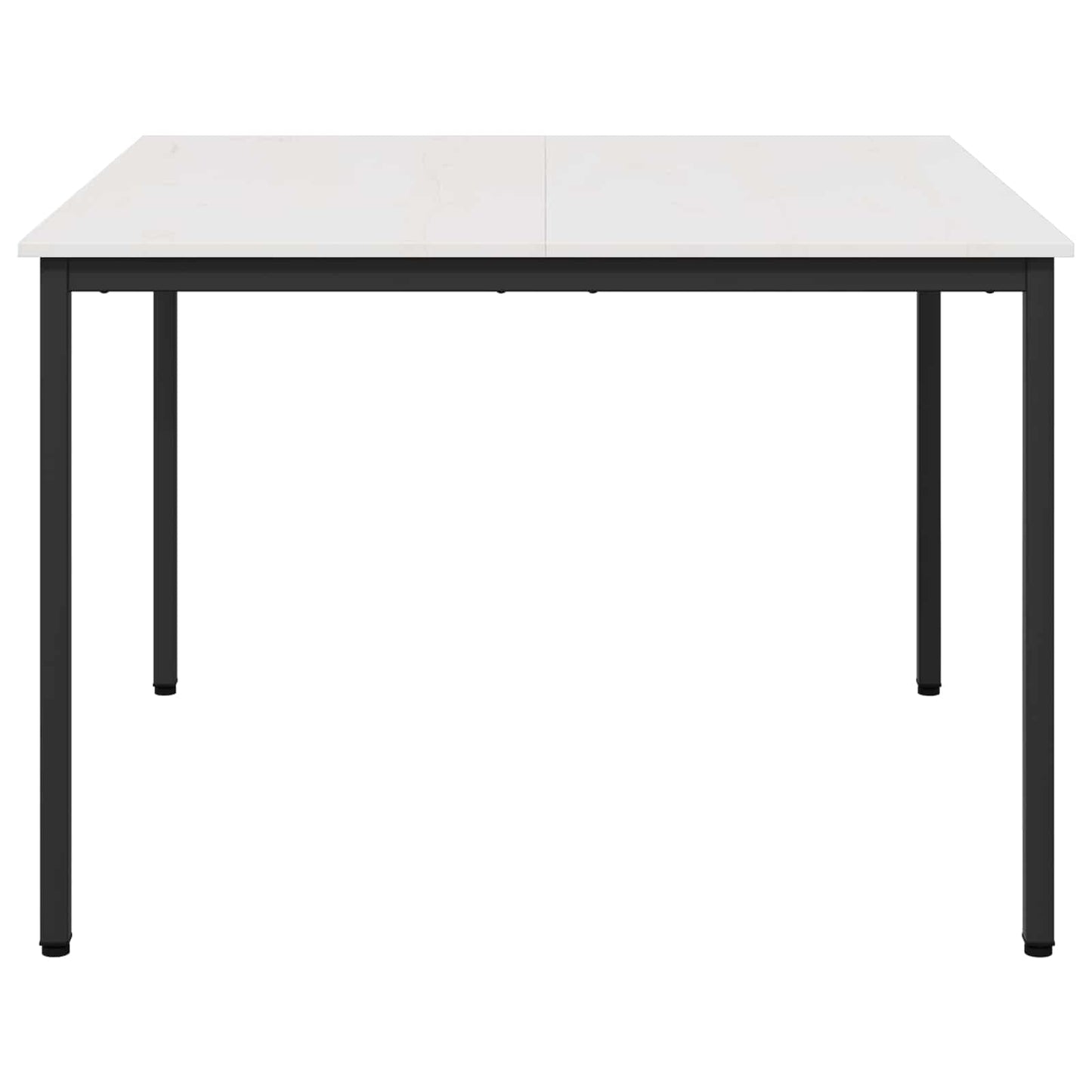 Dining Table White 110 x 110 x 75 cm Solid Pine Wood