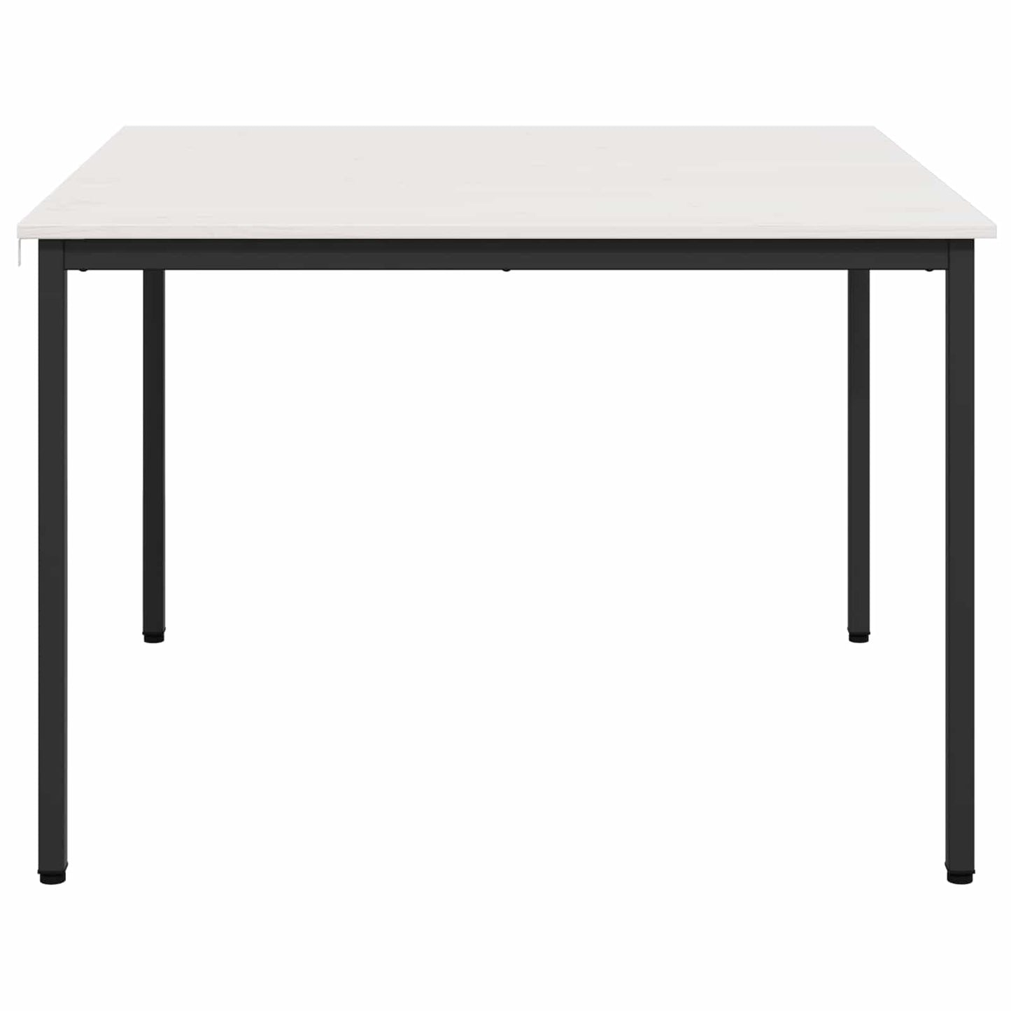 Dining Table White 110 x 110 x 75 cm Solid Pine Wood