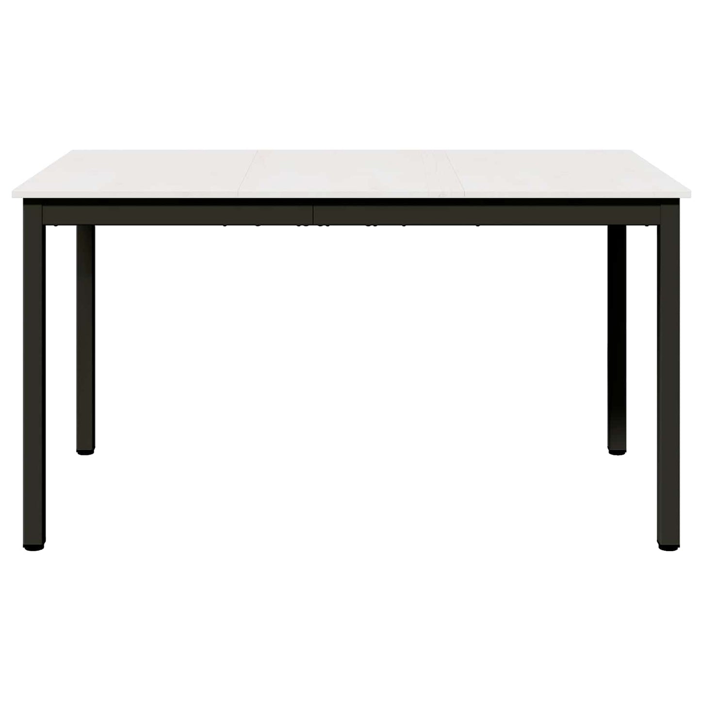 Dining Table White 140 x 80 x 75 cm Solid Pine Wood