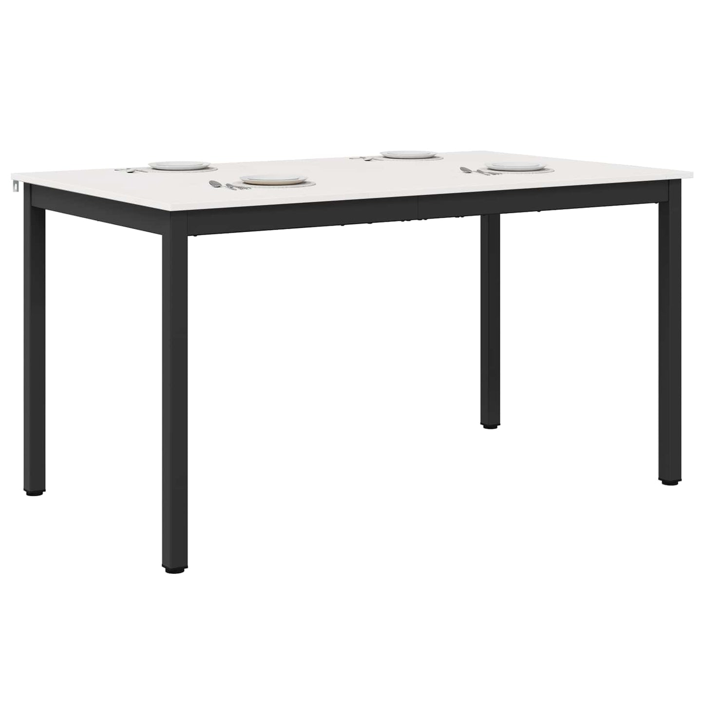 Dining Table White 150 x 90 x 75 cm Solid Pine Wood