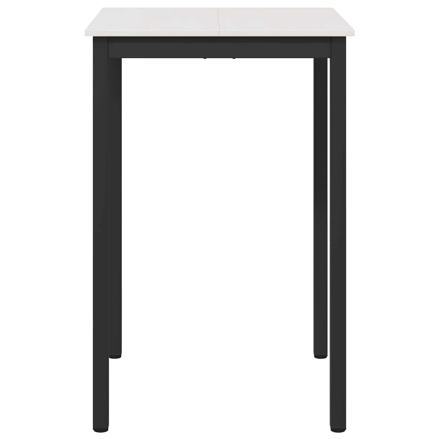Bar Table White 70 x 70 x 105 cm Solid Pine Wood