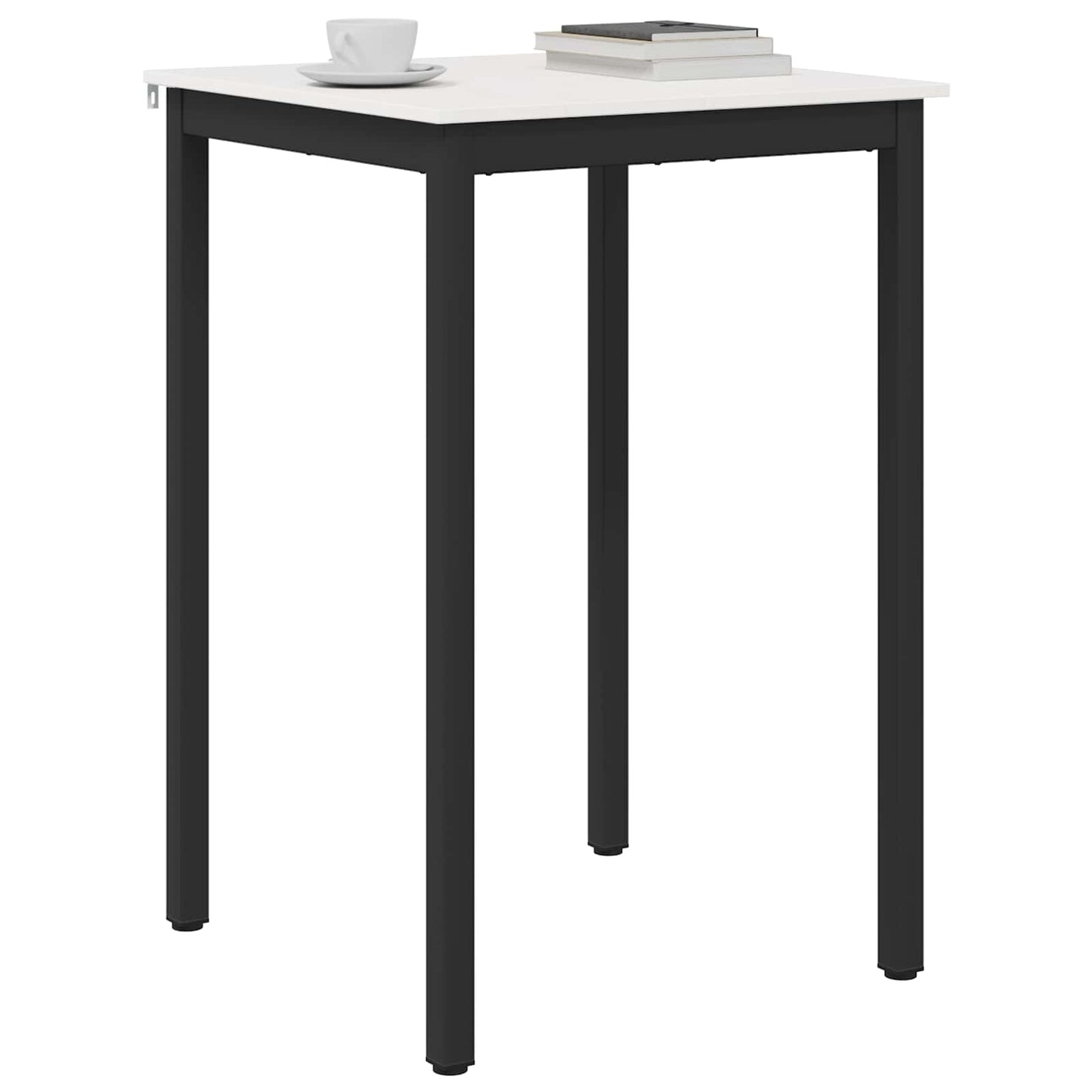 Bar Table White 70 x 70 x 105 cm Solid Pine Wood
