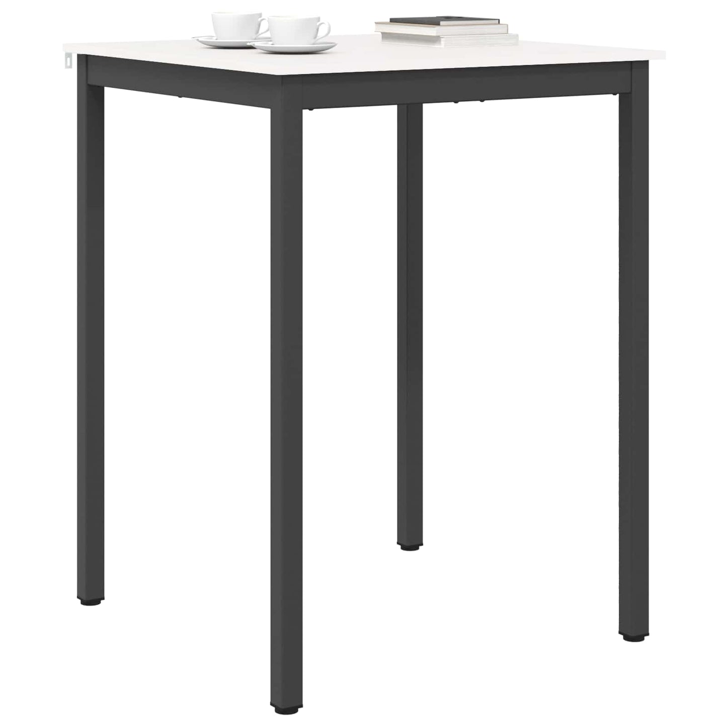 Bar Table White 80 x 80 x 105 cm Solid Pine Wood