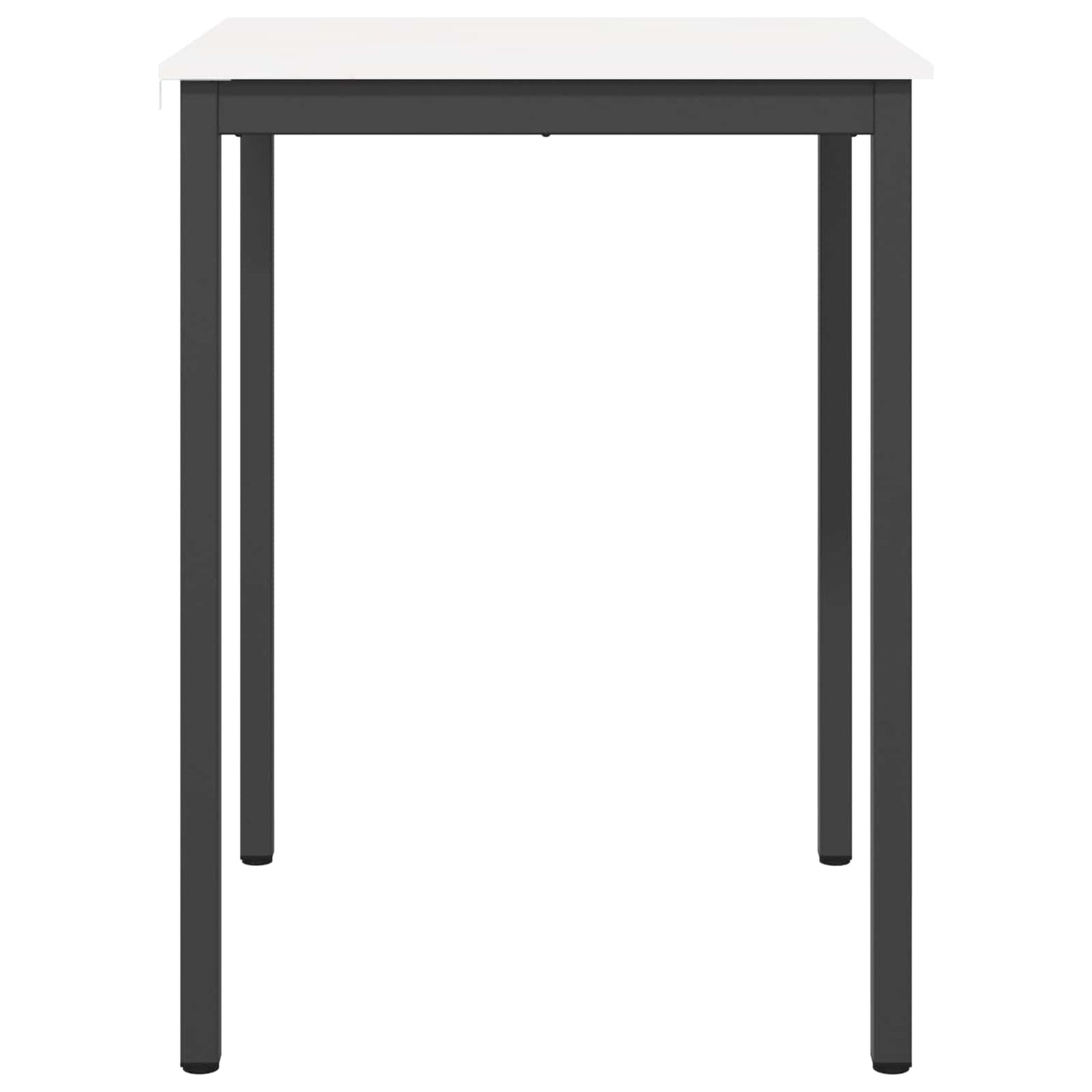 Bar Table White 80 x 80 x 105 cm Solid Pine Wood