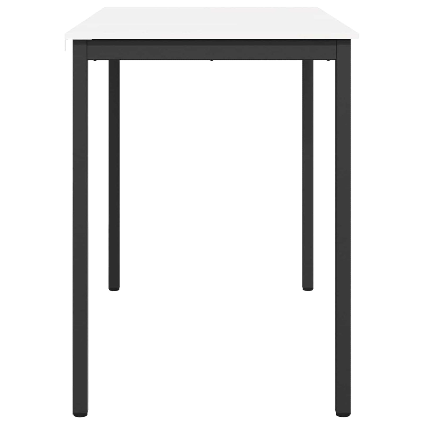Bar Table White 140 x 80 x 105 cm Solid Pine Wood