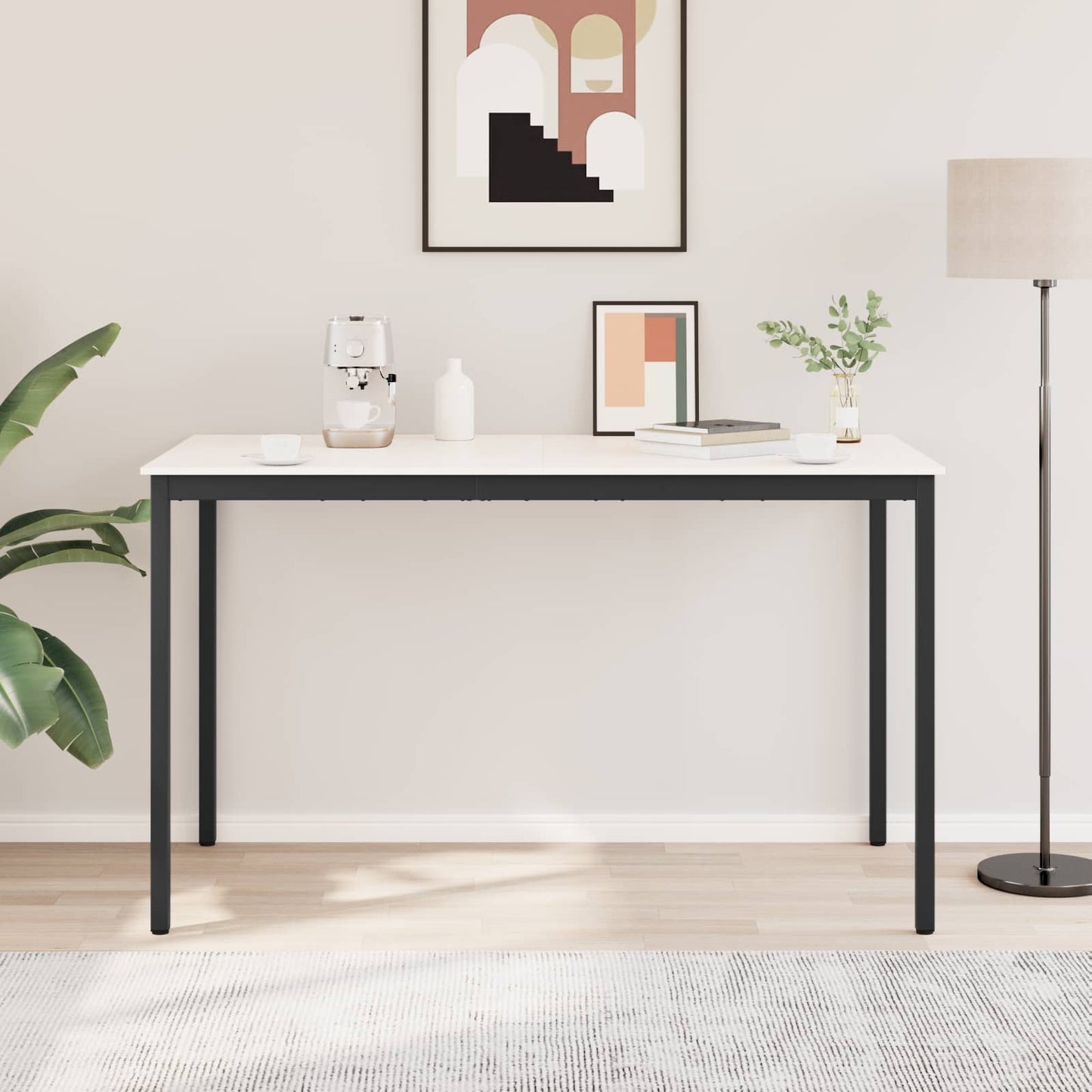 Bar Table White 180 x 90 x 105 cm Solid Pine Wood