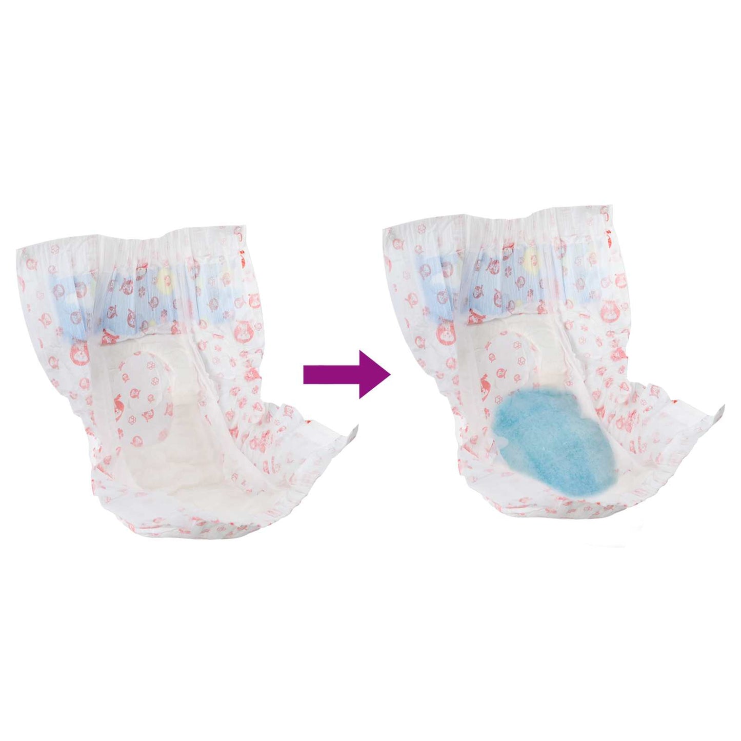 Disposable Dog Diaper Female 30 pcs White S