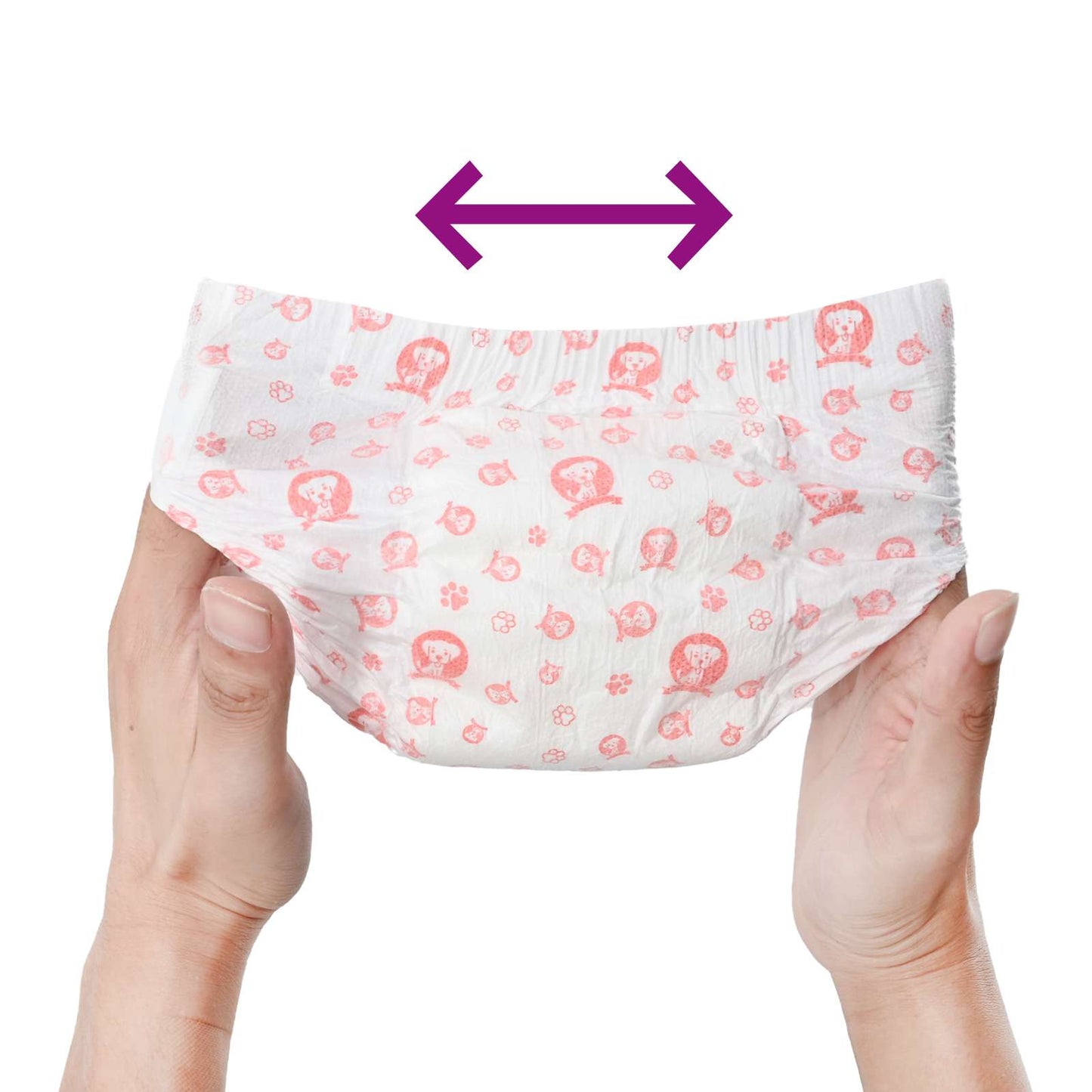 Disposable Dog Diaper Female 30 pcs White L
