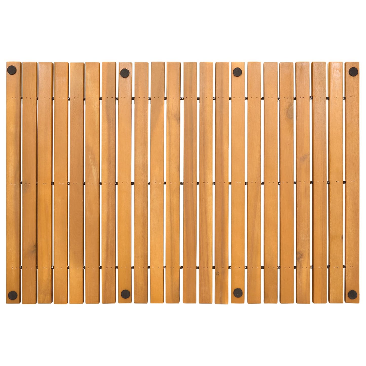 Bath Mat Brown 60 x 40 cm Solid Acacia Wood