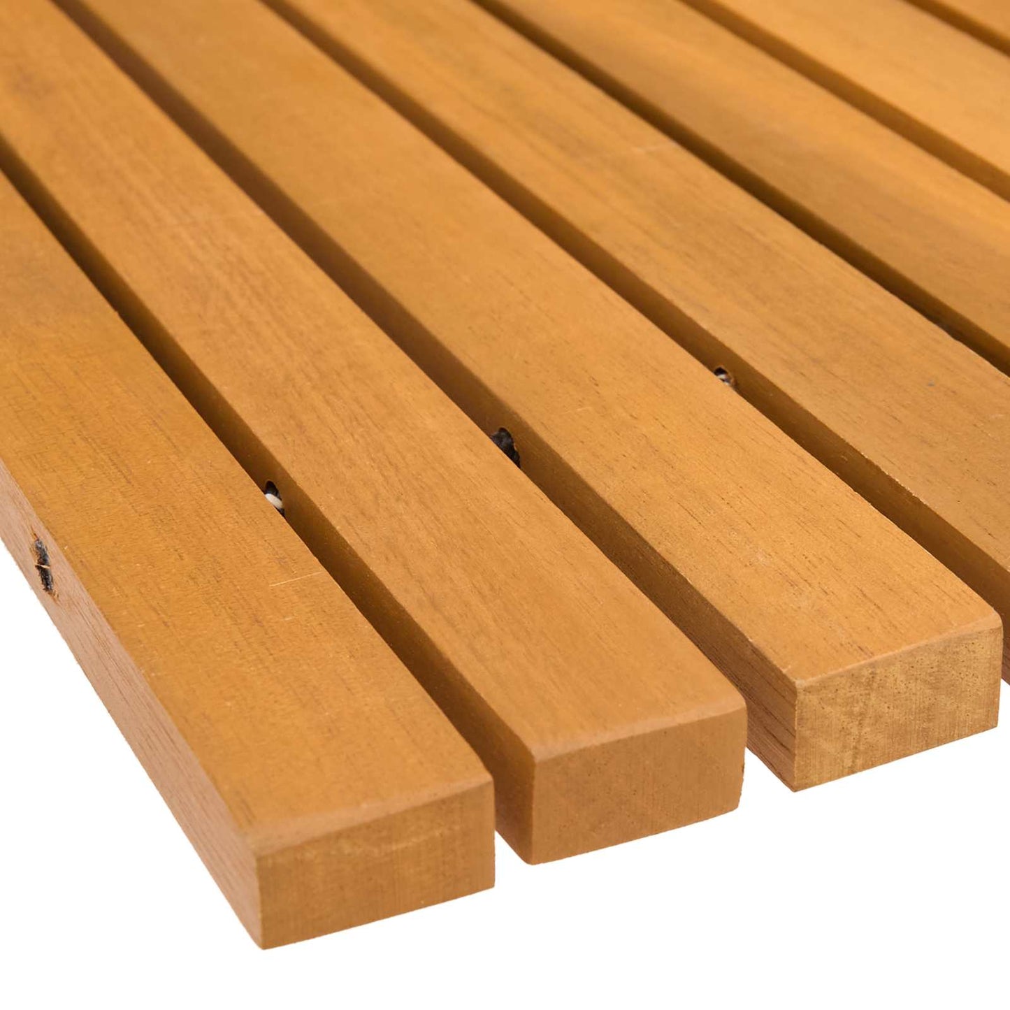 Bath Mat Folding Brown 100 x 60 cm Solid Acacia Wood