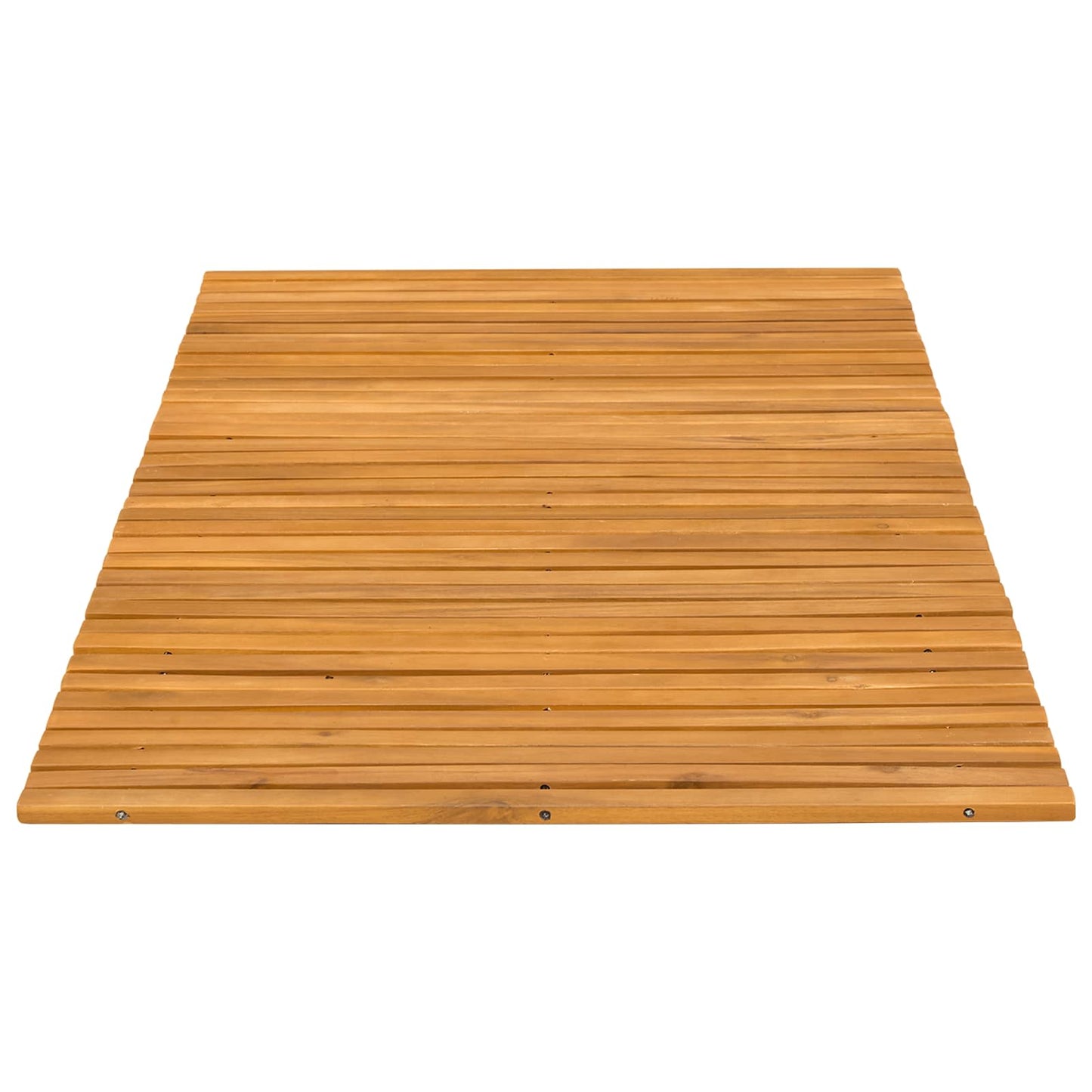 Bath Mat Folding Brown 100 x 60 cm Solid Acacia Wood