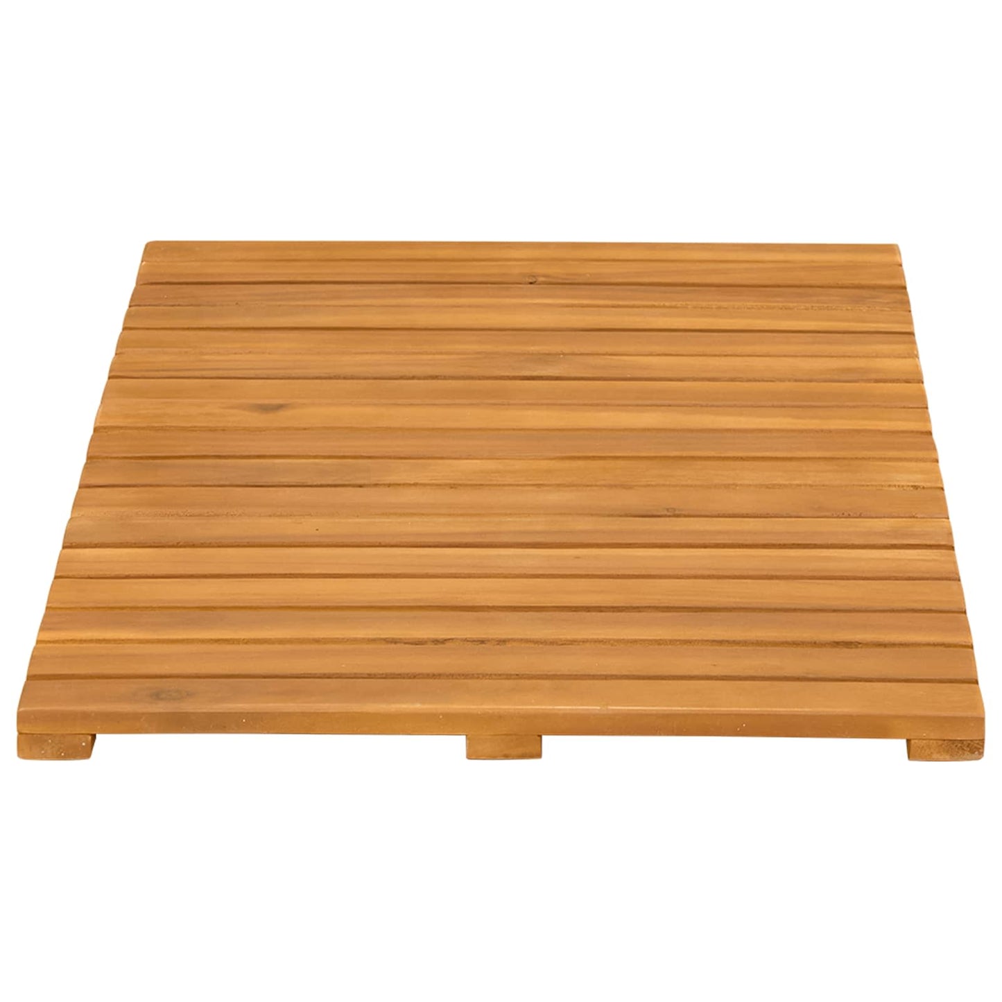 Bath Mat Plain Brown 60 x 40 cm Wood