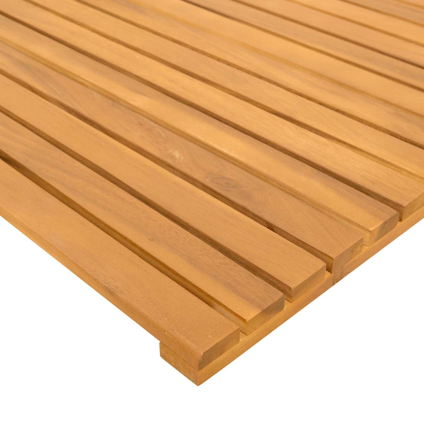 Bath Mat Plain Brown 50 x 50 cm Wood