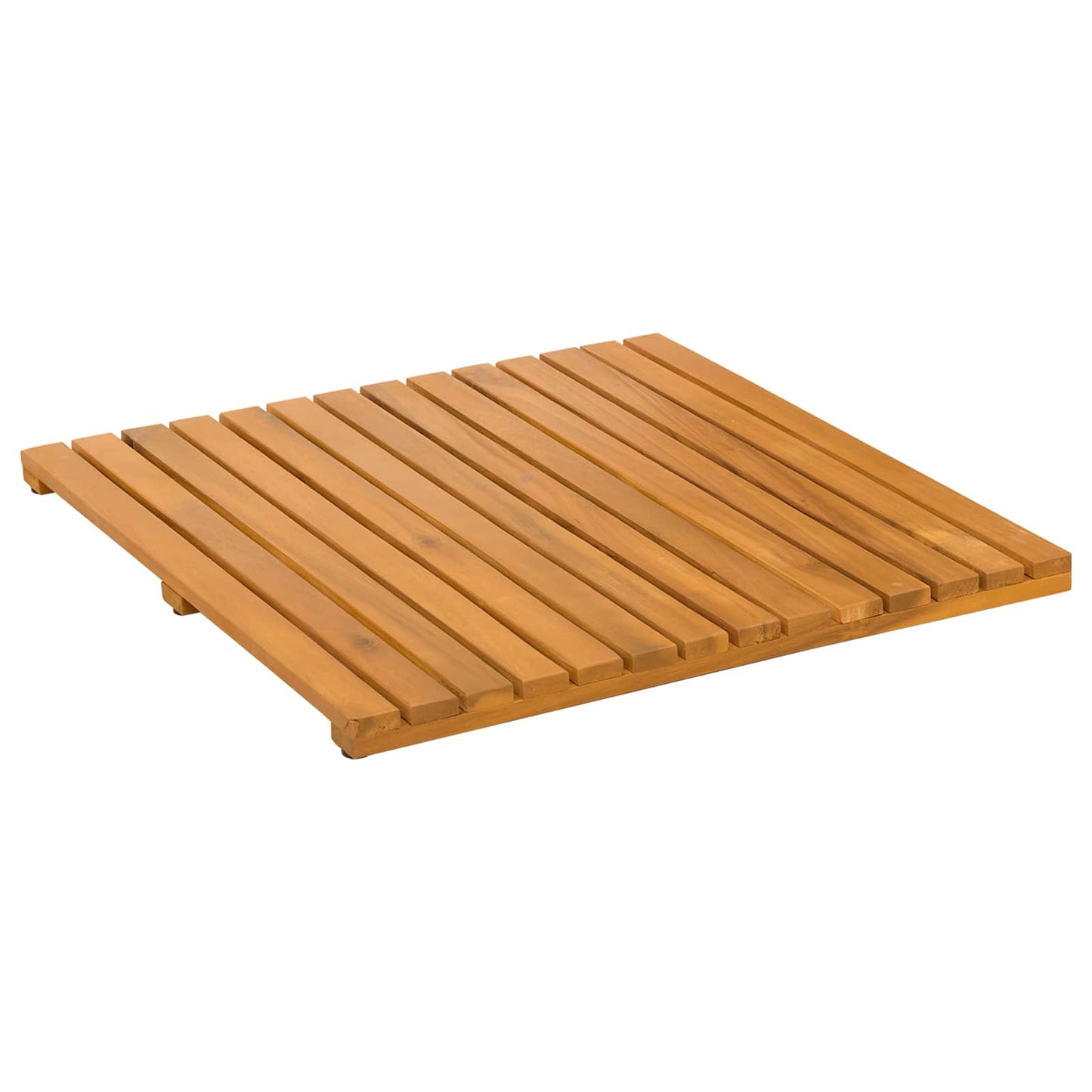 Bath Mat Plain Brown 50 x 50 cm Wood