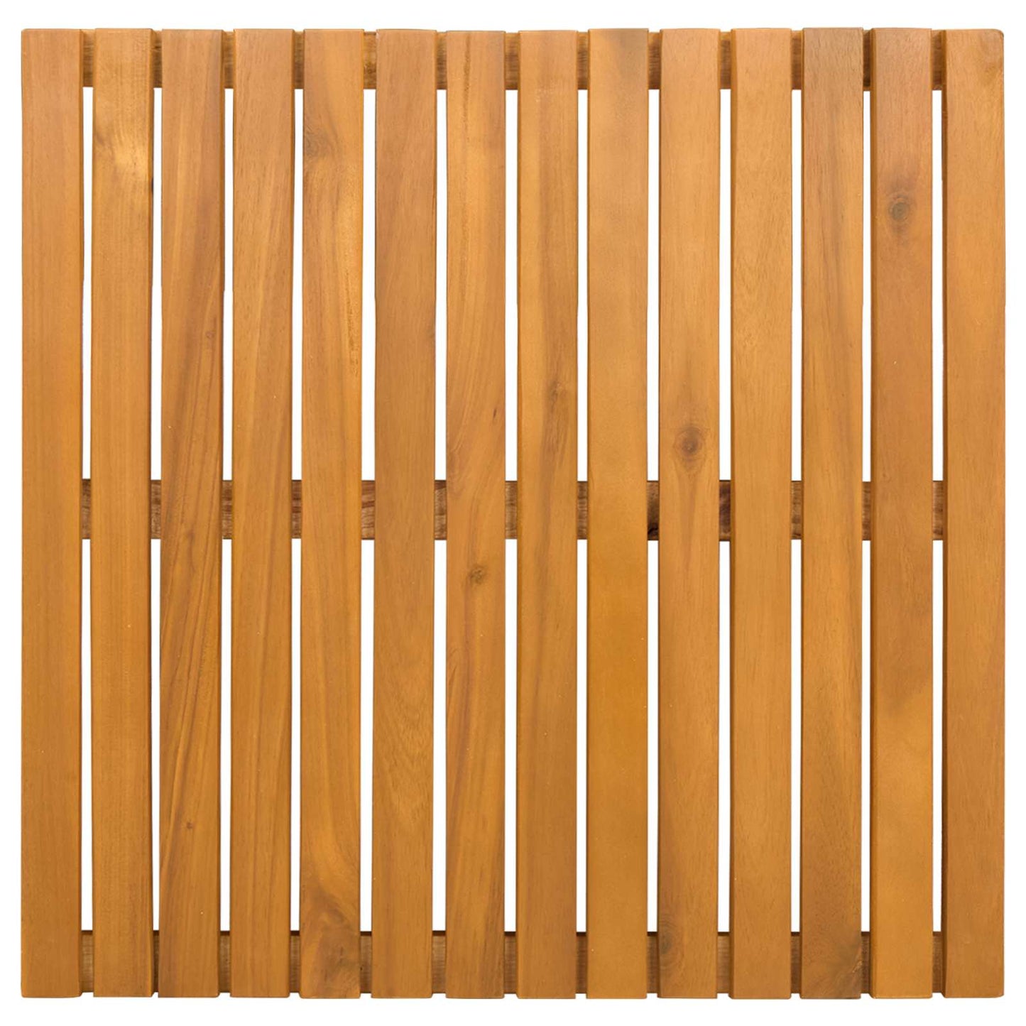 Bath Mat Plain Brown 50 x 50 cm Solid Acacia Wood