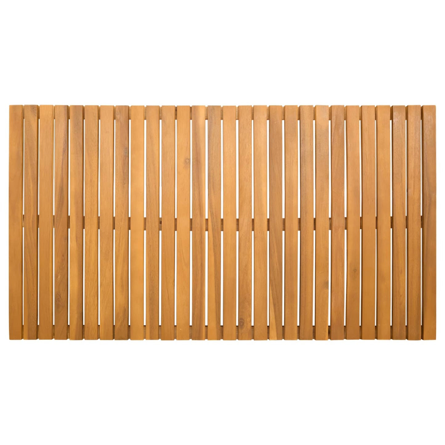 Bath Mat Plain Brown 100 x 55 cm Wood
